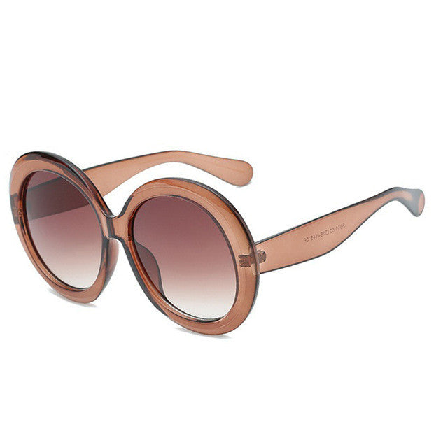 Sunglasses with large round frames