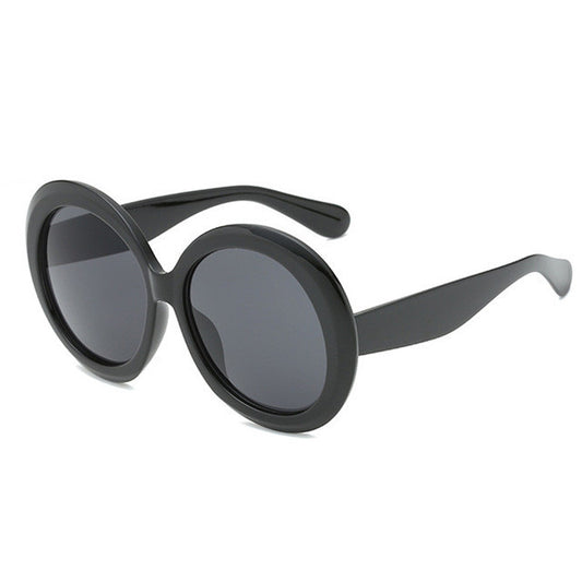 Sunglasses with large round frames