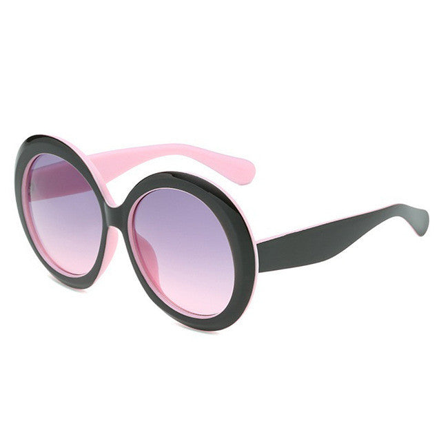 Sunglasses with large round frames